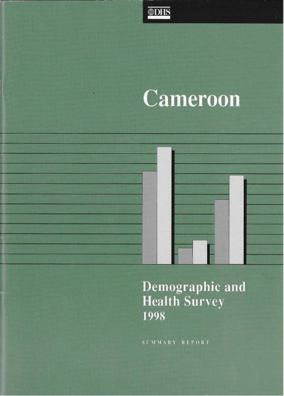 Cover of Cameroon DHS, 1998 - Summary Report (English, French)