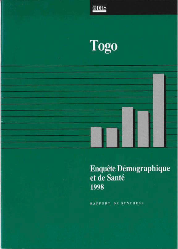 Cover of Togo DHS, 1998 - Summary Report (French)