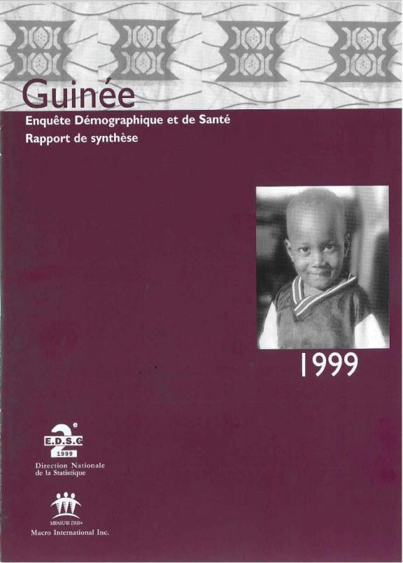 Cover of Guinea DHS, 1999 - Summary Report (French)