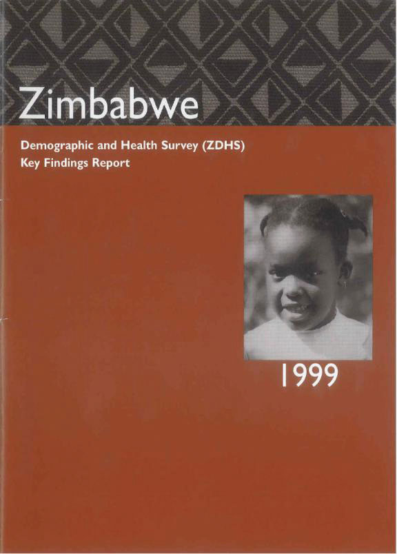 Cover of Zimbabwe DHS, 1999 - Summary Report (English)