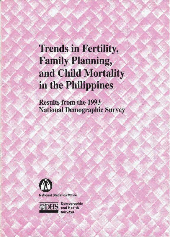 Cover of Trends in Fertility, Family Planning, and Child Mortality in the Philippines (English)