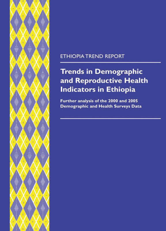 Cover of Trends in Demographic and Reproductive Health Indicators in Ethiopia (English)