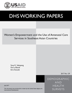 Cover of Women's Empowerment and the Use of Antenatal Care Services in Southeast Asian Countries (English)