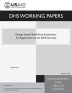 Cover of Design-based Small Area Estimation: An Application to the DHS Surveys (English)