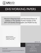 Cover of Women’s Empowerment and Nutritional Status of Children in The Gambia: Further Analysis of the 2019–20 Gambia Demographic and Health Survey (English)