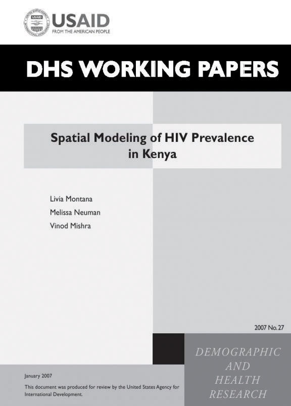 Cover of Spatial Modeling of HIV Prevalence in Kenya (English)