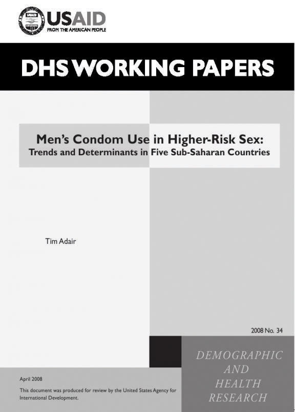 Cover of Men's Condom Use in Higher-Risk Sex: Trends and Determinants in Five Sub-Saharan Countries (English)