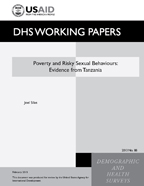 Cover of Poverty and Risky Sexual Behaviours: Evidence from Tanzania (English)