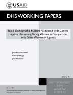 Cover of Socio-Demographic Factors Associated with Contraceptive Use among Young Women in Comparison with Older Women in Uganda (English)