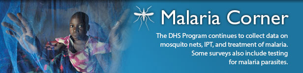 The DHS Program continues to collect data on mosquito nets, IPT, and treatment of malaria. Some surveys also include testing for malaria parasites.
